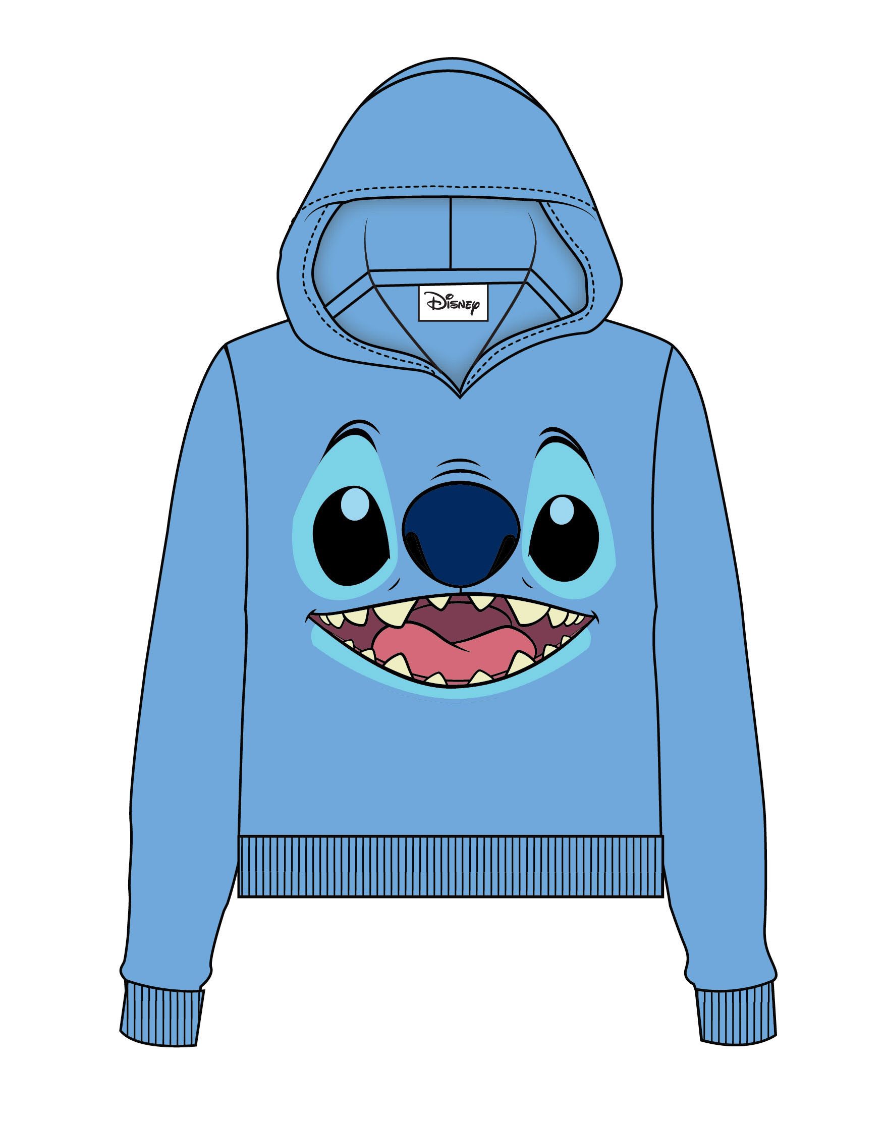 Lilo & Stitch Sweater  capuche femme Stitch Face (L)