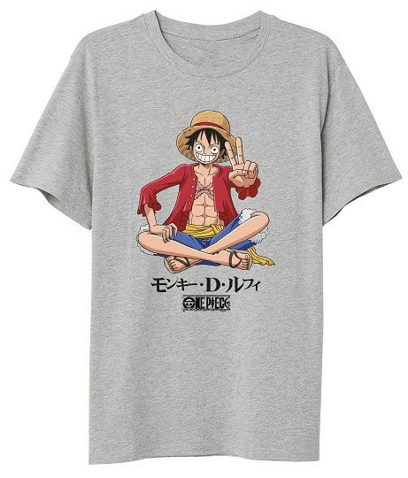 One Piece T-Shirt Luffy Sitting (XL)