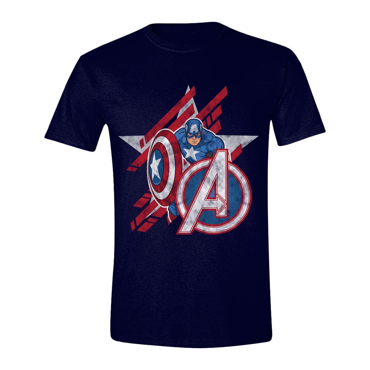 Avengers T-Shirt Captain America Star (M)