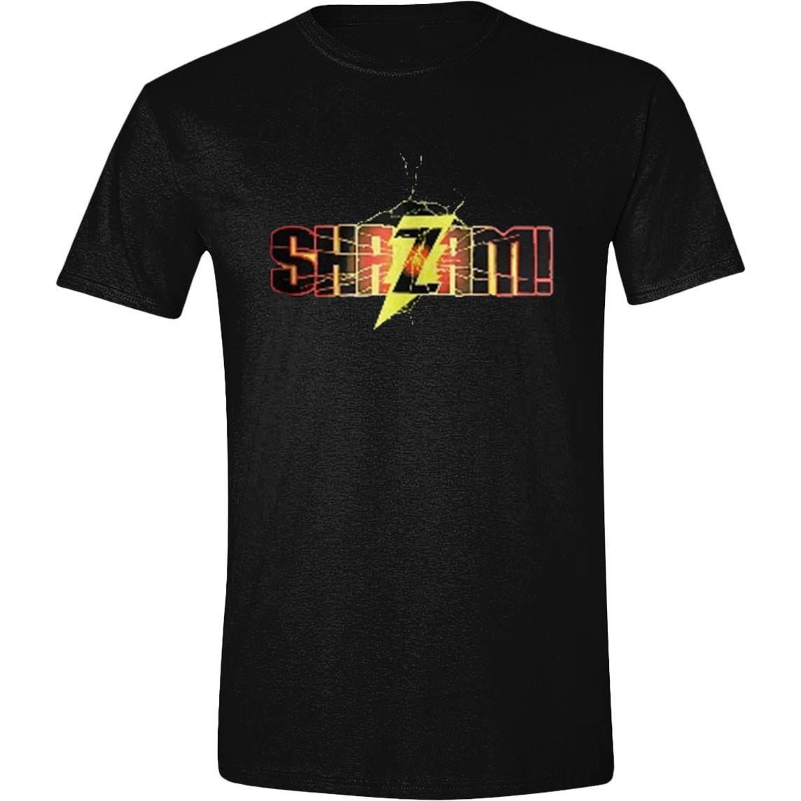 DC Comics T-Shirt Shazam Text Logo  (L)