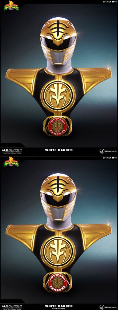 Power Rangers bustes 1/1 White Ranger & White Ranger PCS Exclusive Set 63 cm (2)