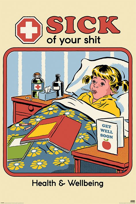 Steven Rhodes pack posters Sick of Your Shit 61 x 91 cm (5)