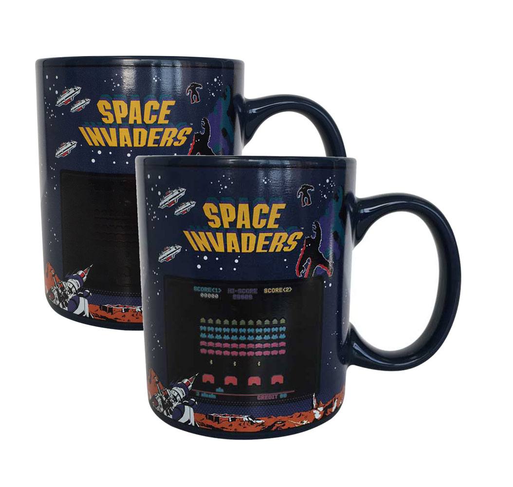 Space Invaders mug effet thermique