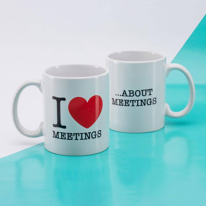 I Love Meetings mug About Meetings