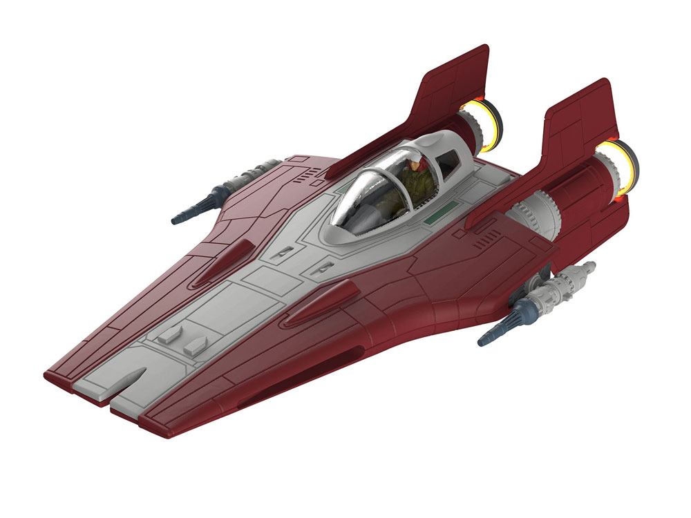 Star Wars pack maquette Build & Play sonore et lumineuse 1/44 Resistance A-Wing Fighter Red