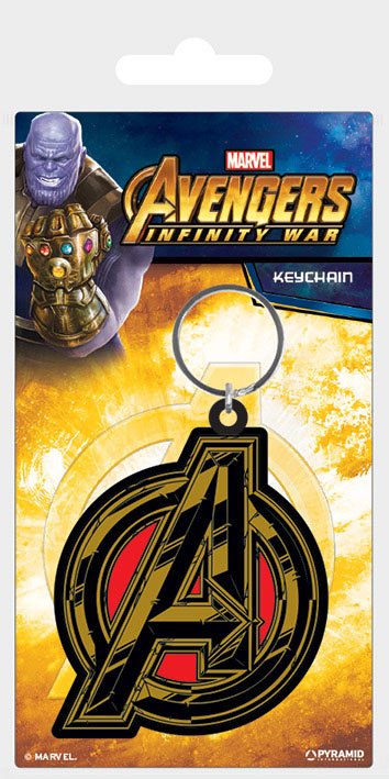 Avengers Infinity War porte-cls caoutchouc Avengers Symbol 6 cm