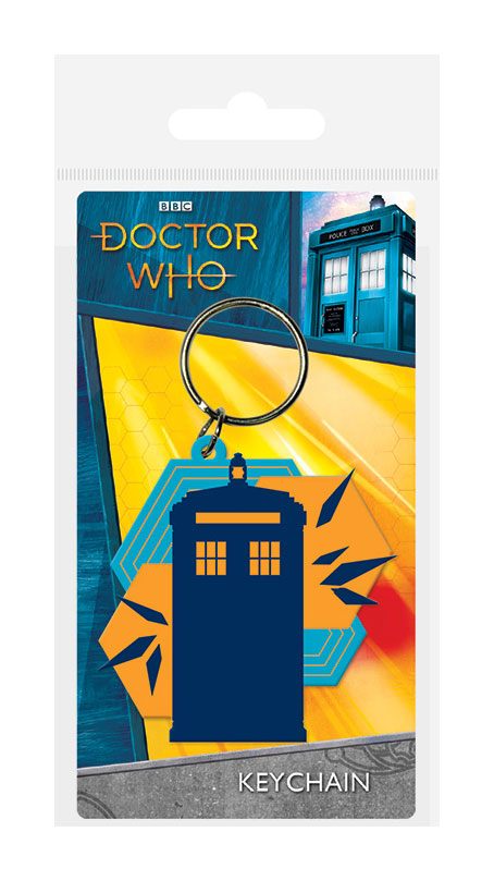 Doctor Who porte-cls caoutchouc Tardis Shapes 6 cm