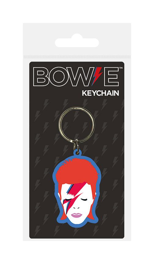 David Bowie porte-cls caoutchouc Aladdin Sane 6 cm