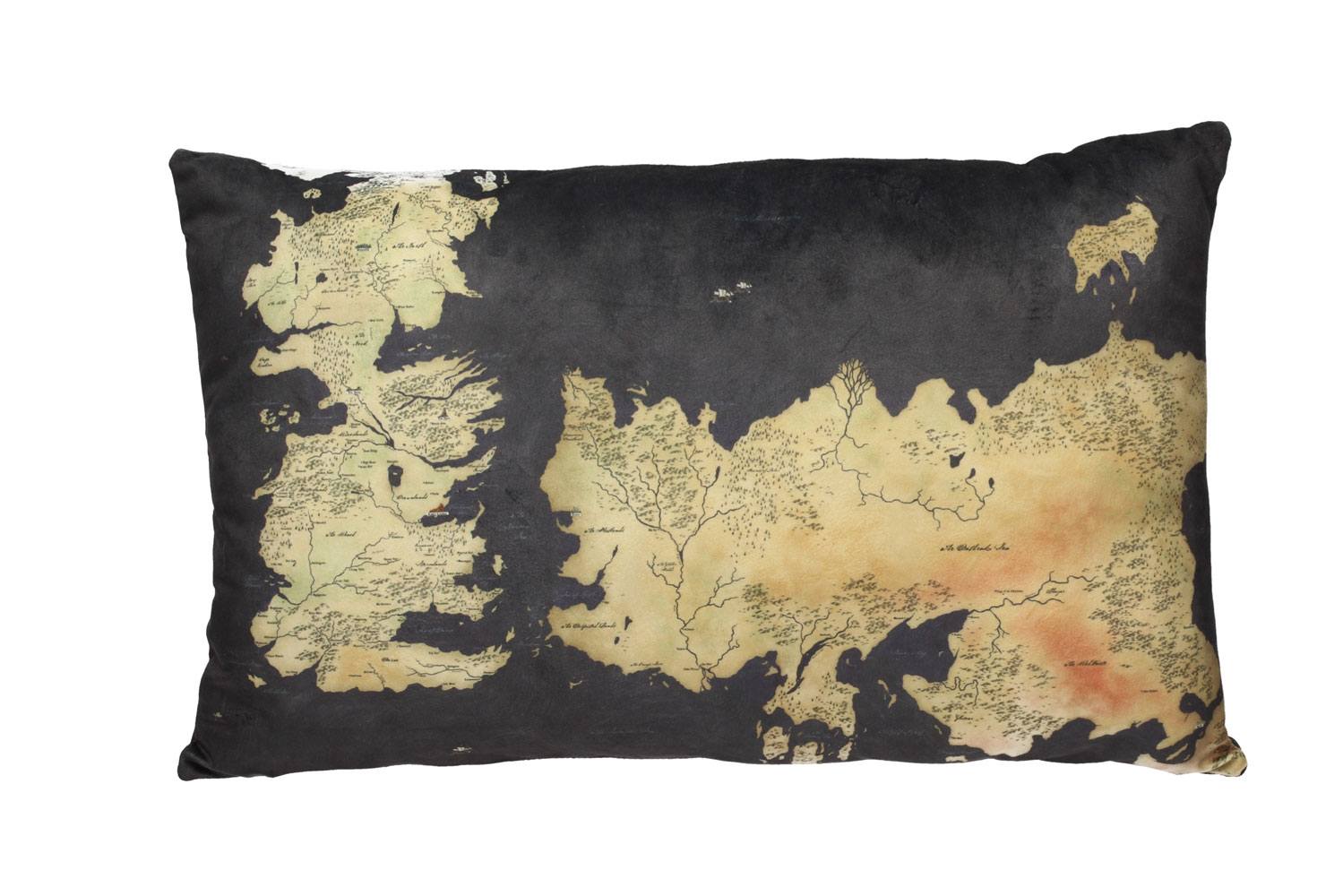 Le Trne de fer oreiller Westeros Map 55 cm
