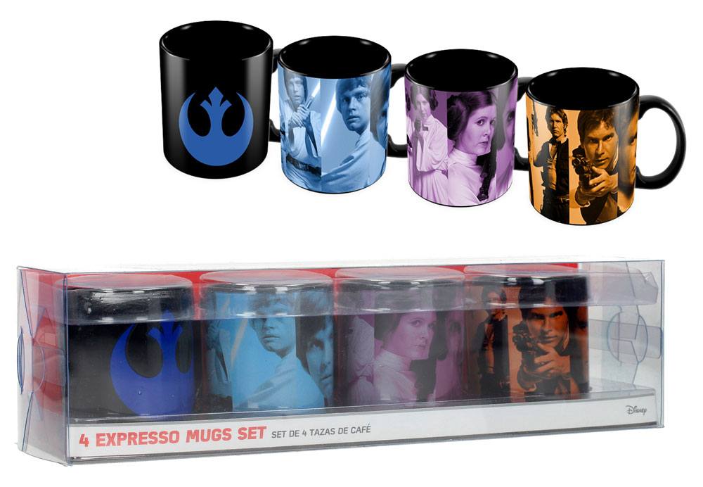 Star Wars Episode VIII set tasses Espresso Rebels