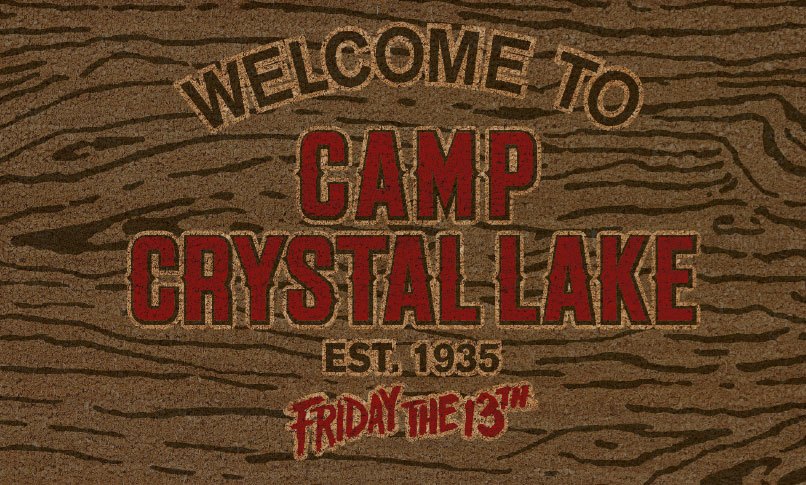 Vendredi 13 paillasson Welcome To Camp Crystal Lake 43 x 73 cm