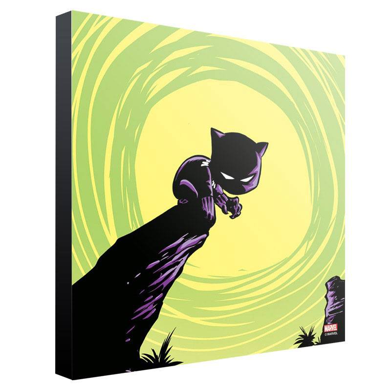 Marvel tableau en bois Black Panther by Skottie Young 30 x 30 cm