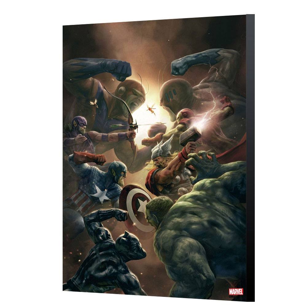 Marvel Avengers Collection tableau en bois New Avengers 43 - Aleksi Briclot 40 x 60 cm