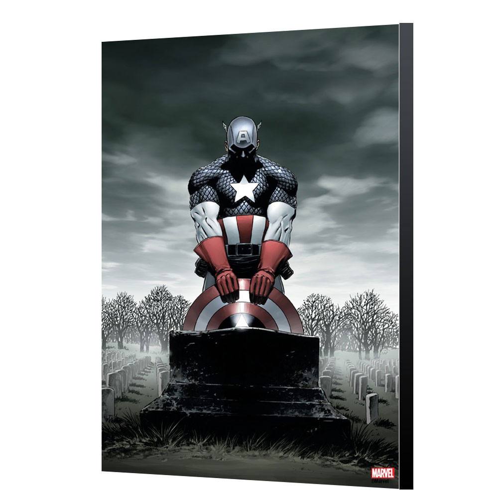 Marvel Avengers Collection tableau en bois Captain America 4 - Steve Epting 40 x 60 cm