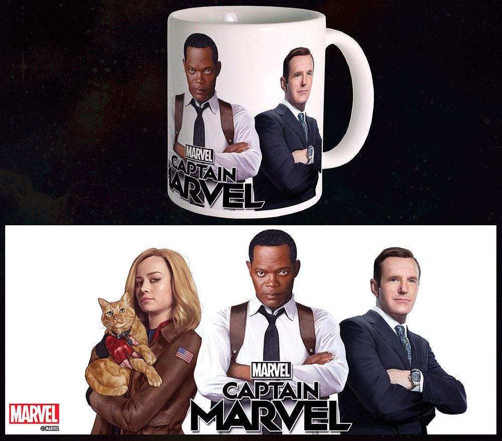 Captain Marvel mug Trio