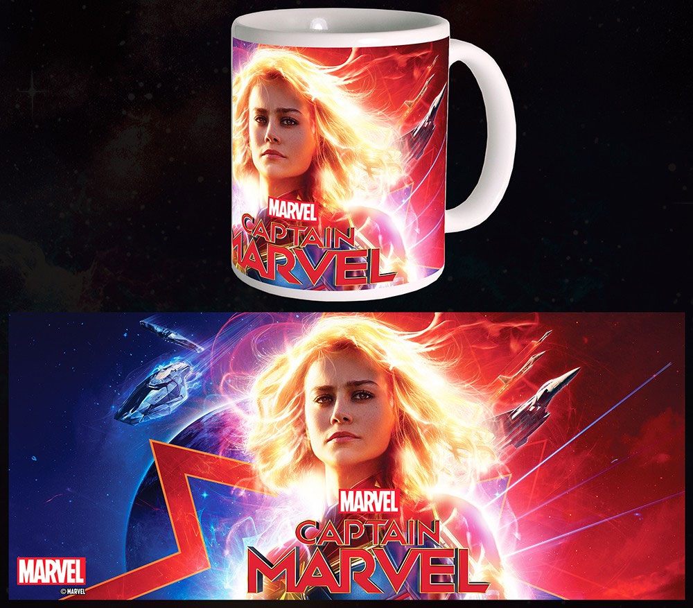 Captain Marvel mug Glowing