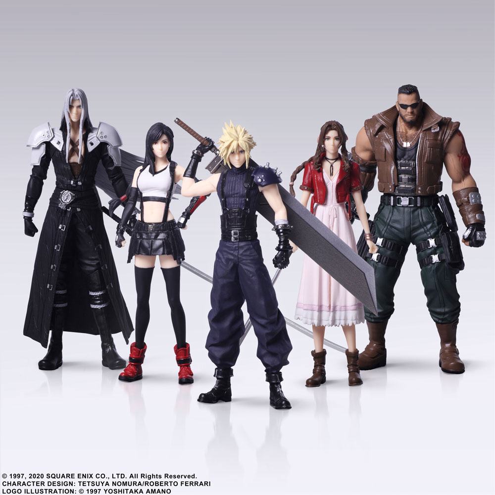 Final Fantasy VII Remake Trading Arts pack 5 figurines 10 cm