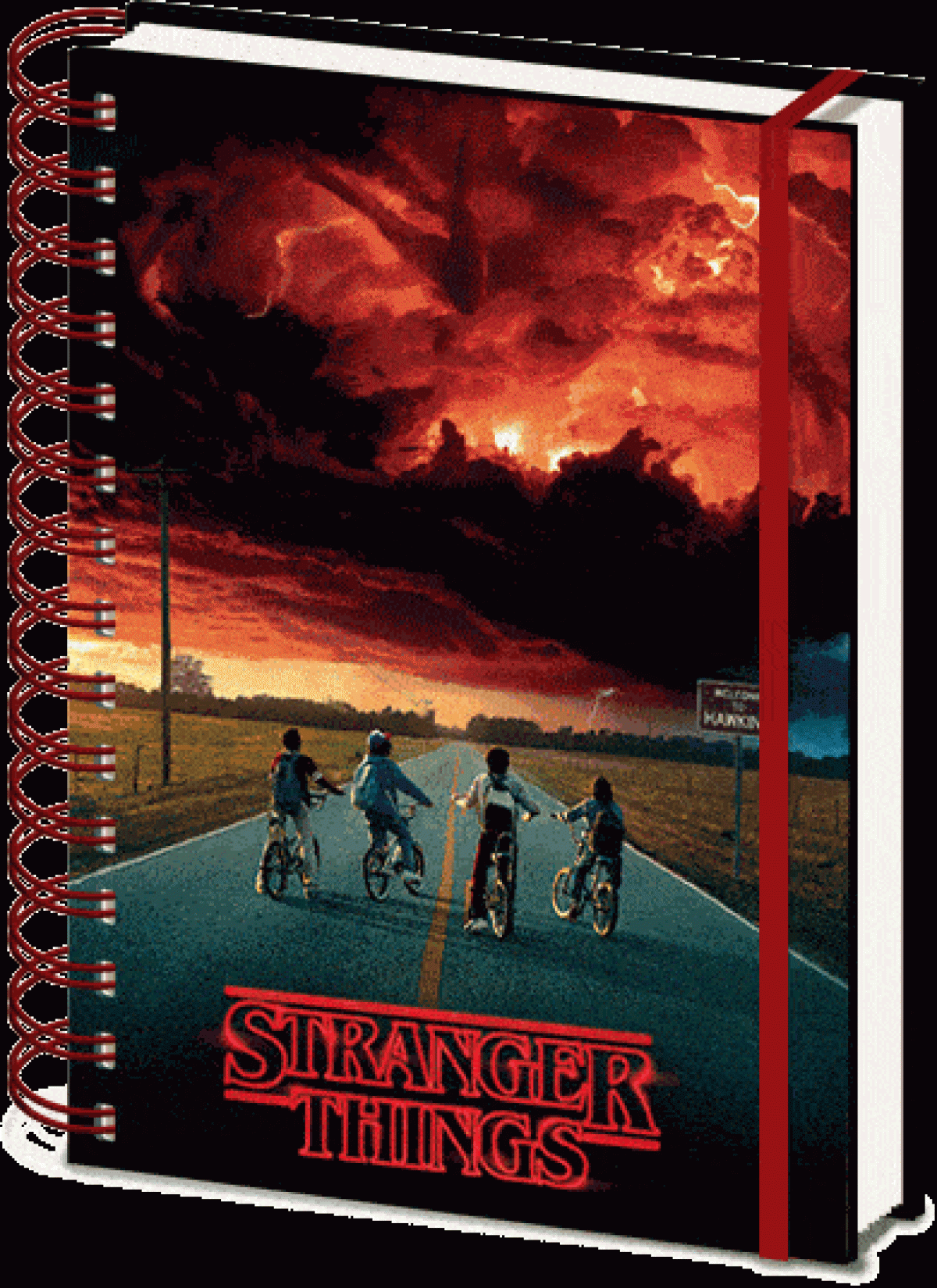 Stranger Things cahier  spirale A5 Wiro 3D Mind Flayer