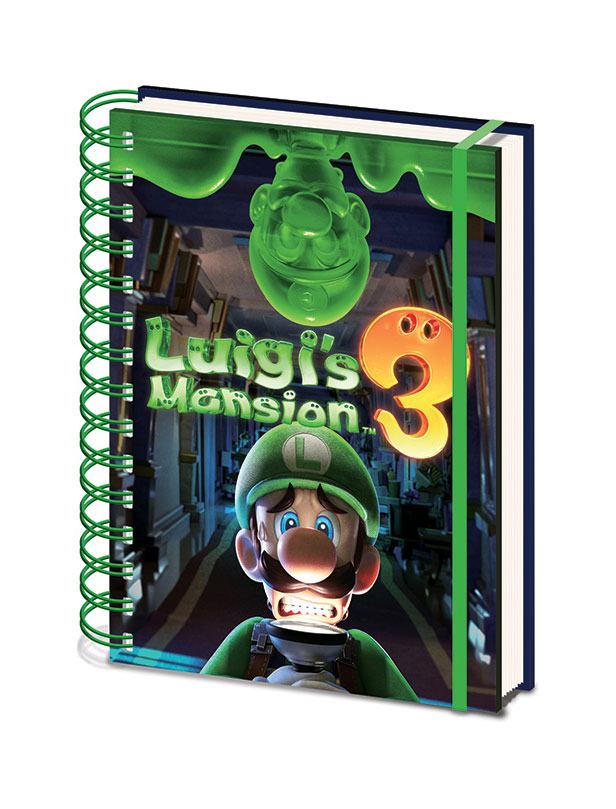 Luigi\'s Mansion 3 cahier  spirale A5 Wiro Gooigi