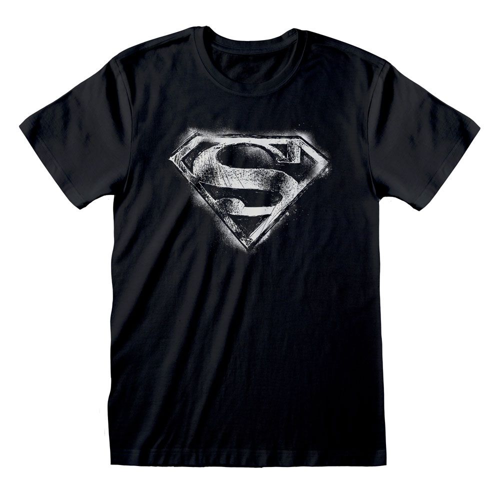 DC Superman T-Shirt Distressed Mono Logo (S)