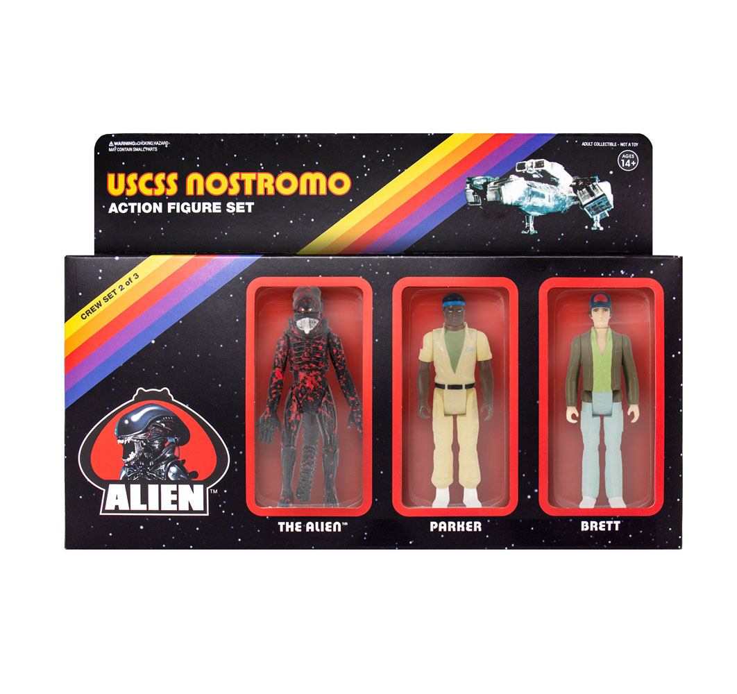Alien pack 3 figurines ReAction Pack B 10 cm