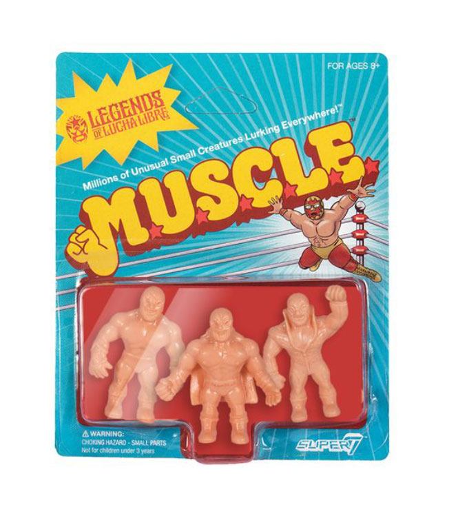 Legends of Lucha Libre pack 3 figurines M.U.S.C.L.E. Pack B 4 cm