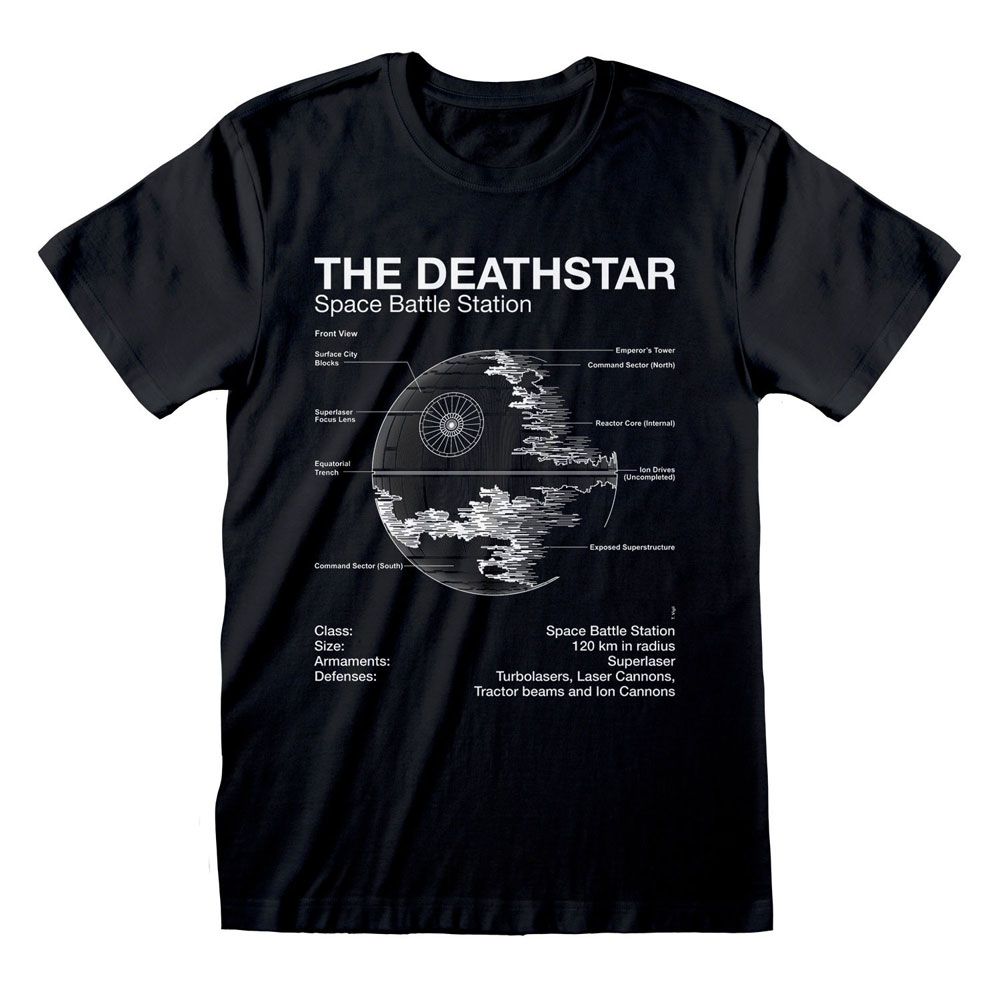 Star Wars T-Shirt Death Star Sketch (L)