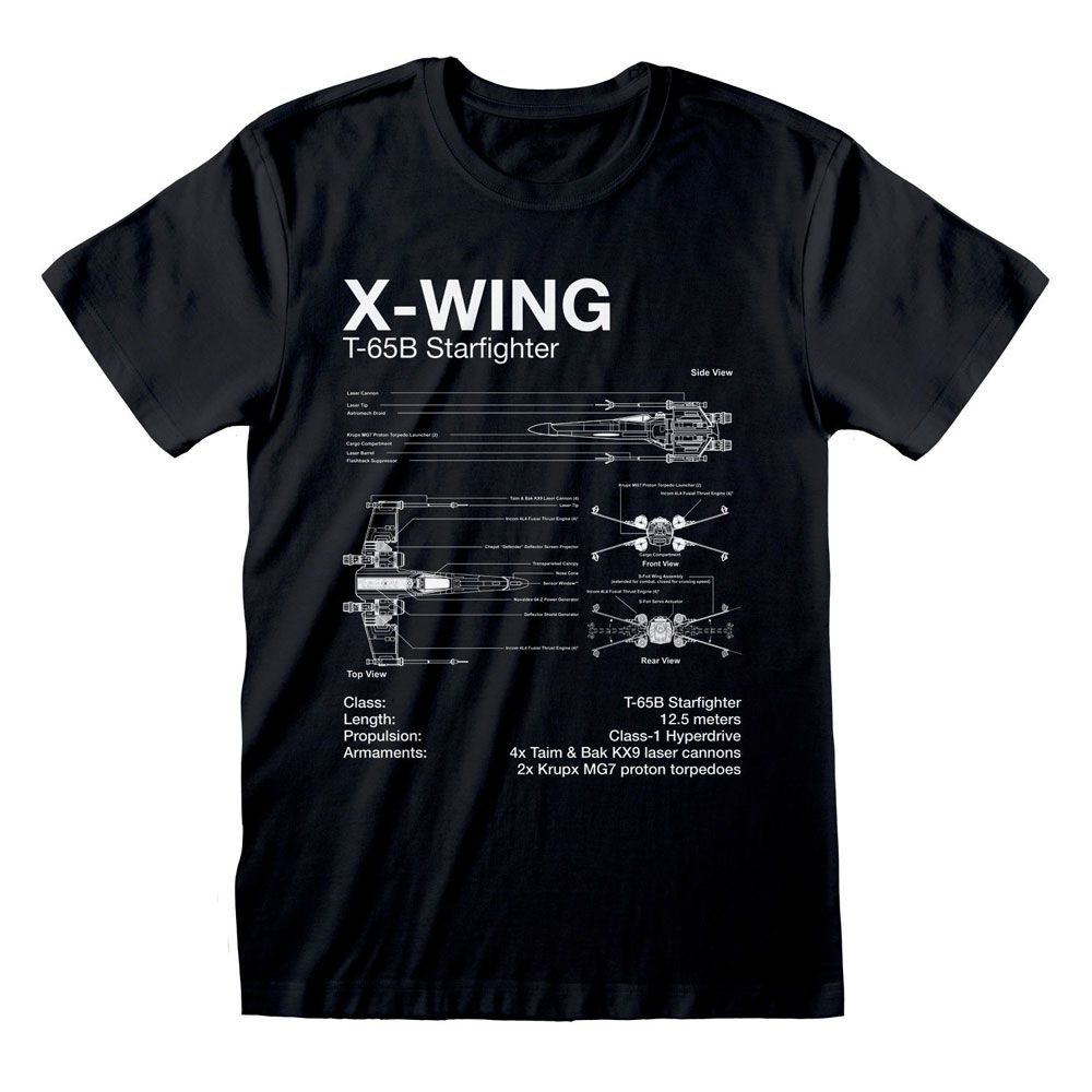Star Wars T-Shirt X-Wing Sketch (M)