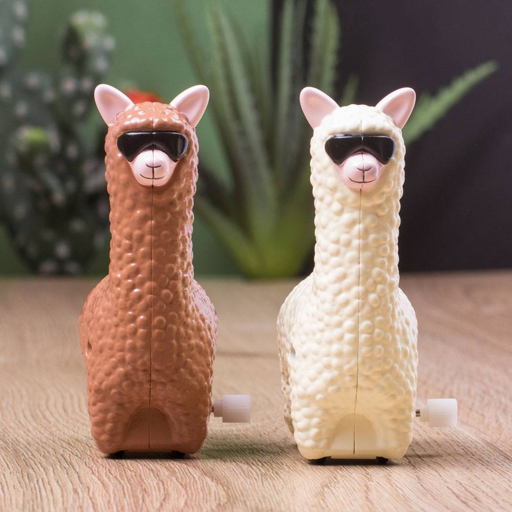 Lama pack 2 figurines  remontoir Racing Lamas