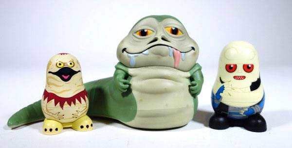 Star Wars pack 3 figurines Chubby Jabba\'s Palace 9 cm