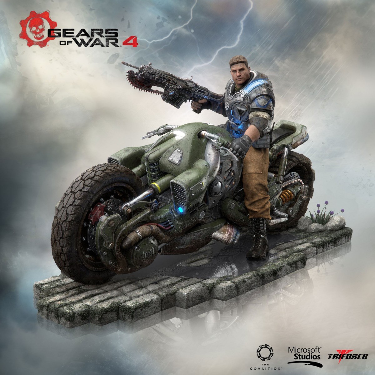 Gears of War 4 statuette PVC Collector\'s Edition JD Fenix 28 cm