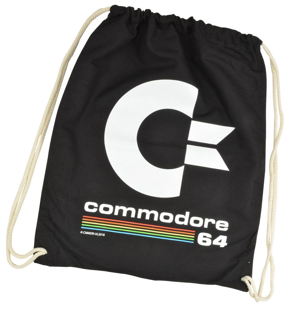 Commodore 64 sac en toile Black Logo