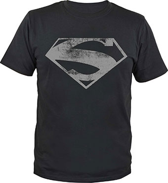 Superman T-Shirt Man of Steel Logo (L)