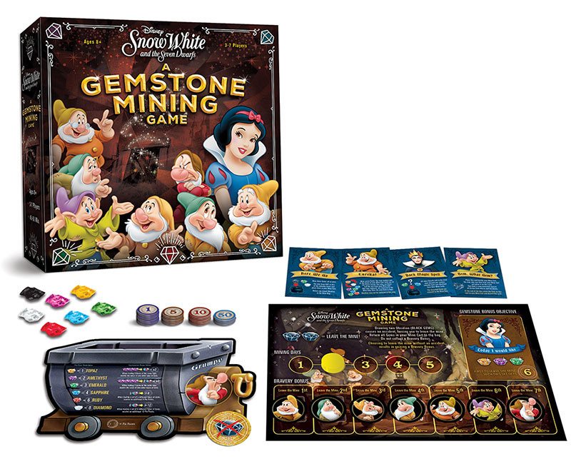 Blanche Neige et les Sept Nains jeu de plateau A Gemstone Mining Game *ANGLAIS*