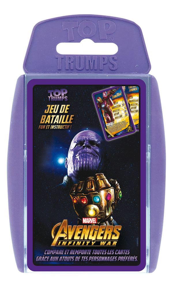 Avengers Infinity War jeu de cartes Top Trumps *FRANCAIS*