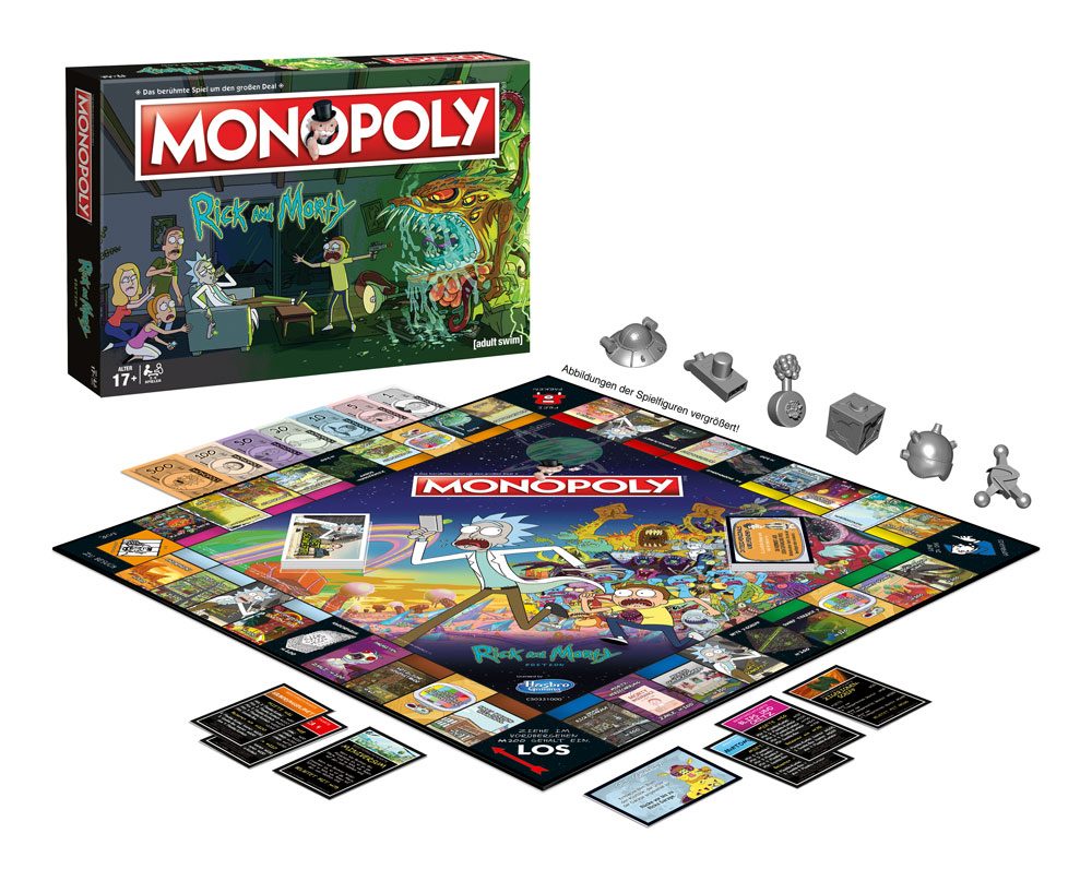 Rick et Morty jeu de plateau Monopoly *ALLEMAND*