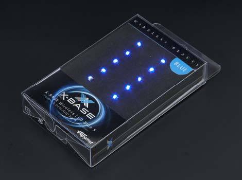 X-base pack 10 lumires LED bleu