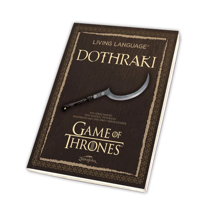 Game of Thrones livre Living Language Dothraki *ALLEMAND*