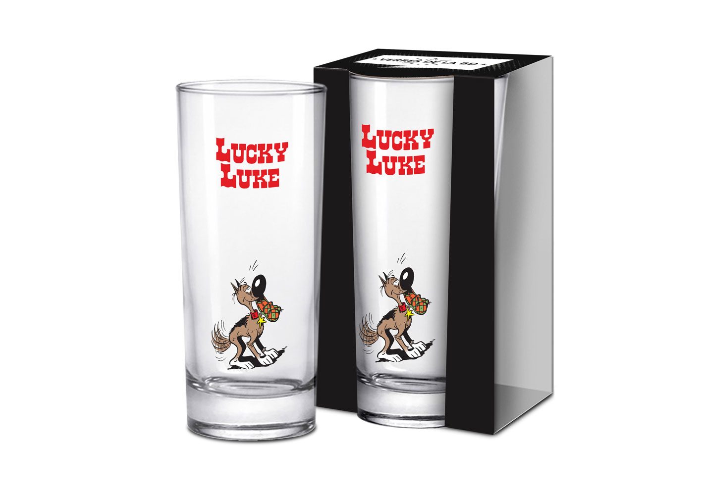 Lucky Luke verre Long Drink Rantanplan
