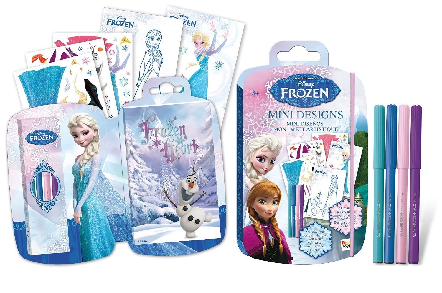 Page De Garde De Carnet D'activité La Reine Des Neiges La Reine des neiges carnet de croquis avec feutres
