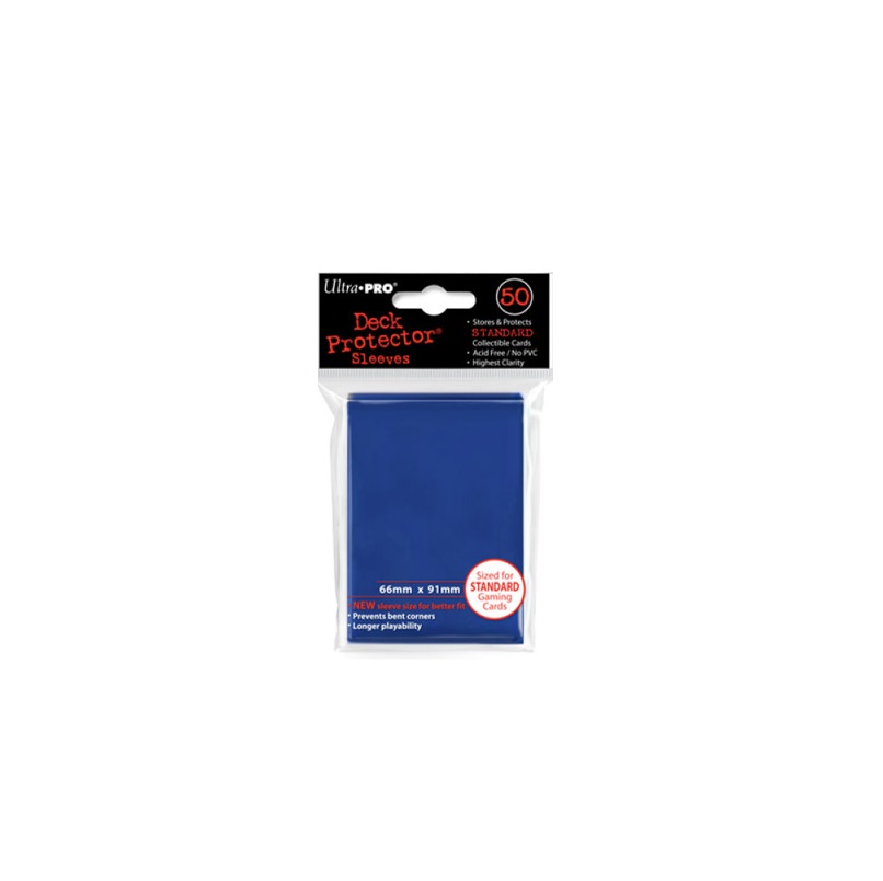 ULTRA PRO 50 pochettes Deck Protector Solid Bleu