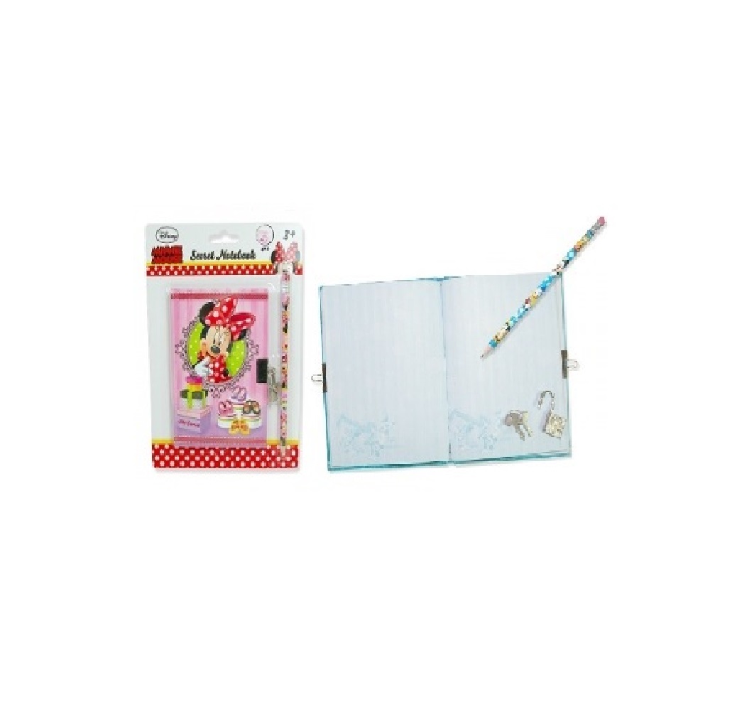 MINNIE Disney Carnet secret avec cadenas et crayon