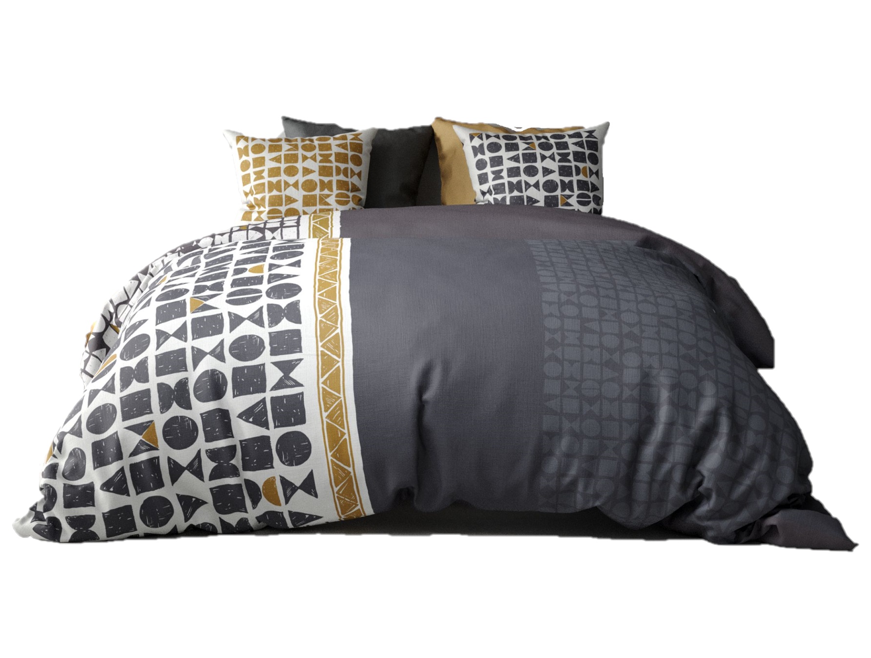 Housse de couette + taie reversible Union