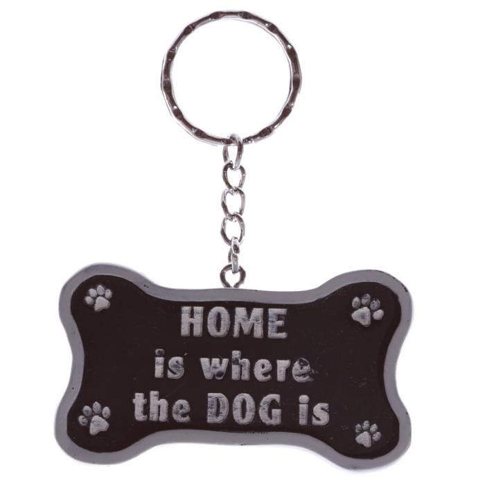 Porte-cls os pour chien Dog Home is where the dog is