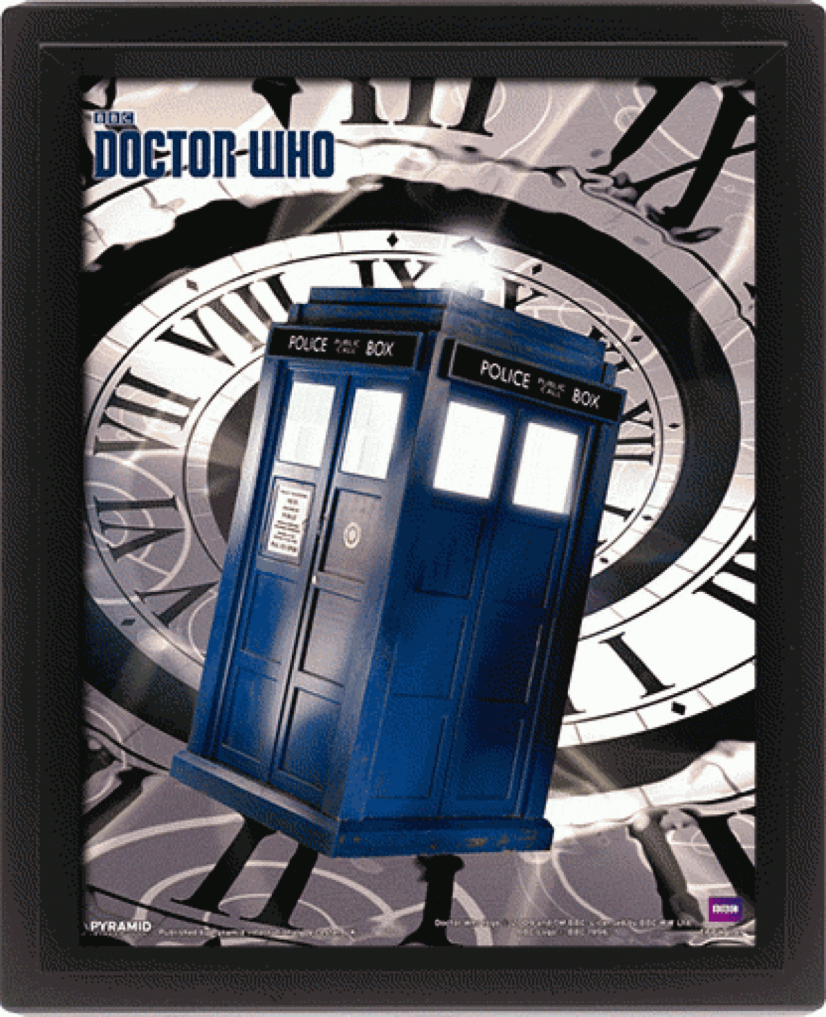 DOCOTR WHO Poster effet 3D encadr Tardis Time Spiral 26 x 20 cm