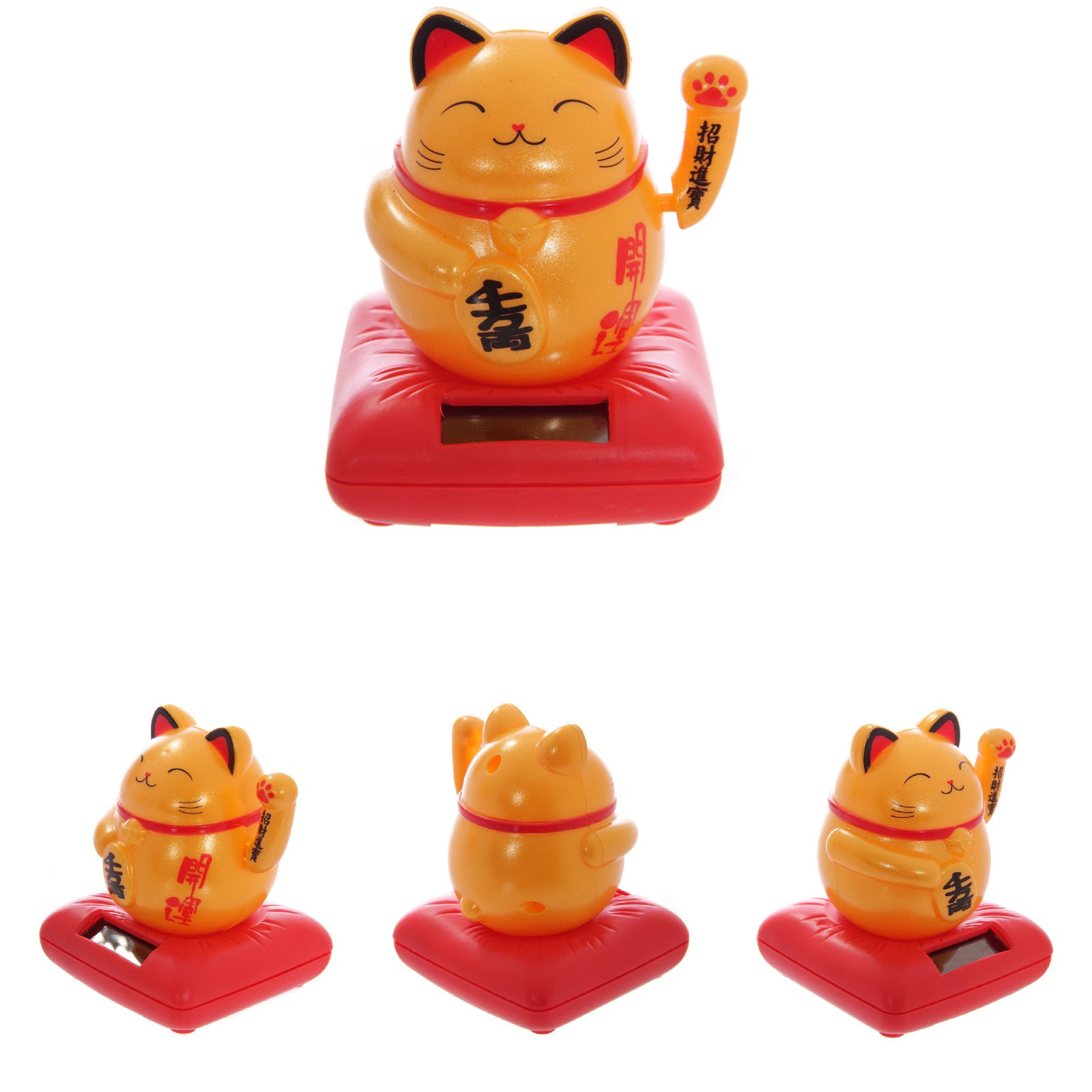 Figurine solaire chat porte bonheur Maneki Neko
