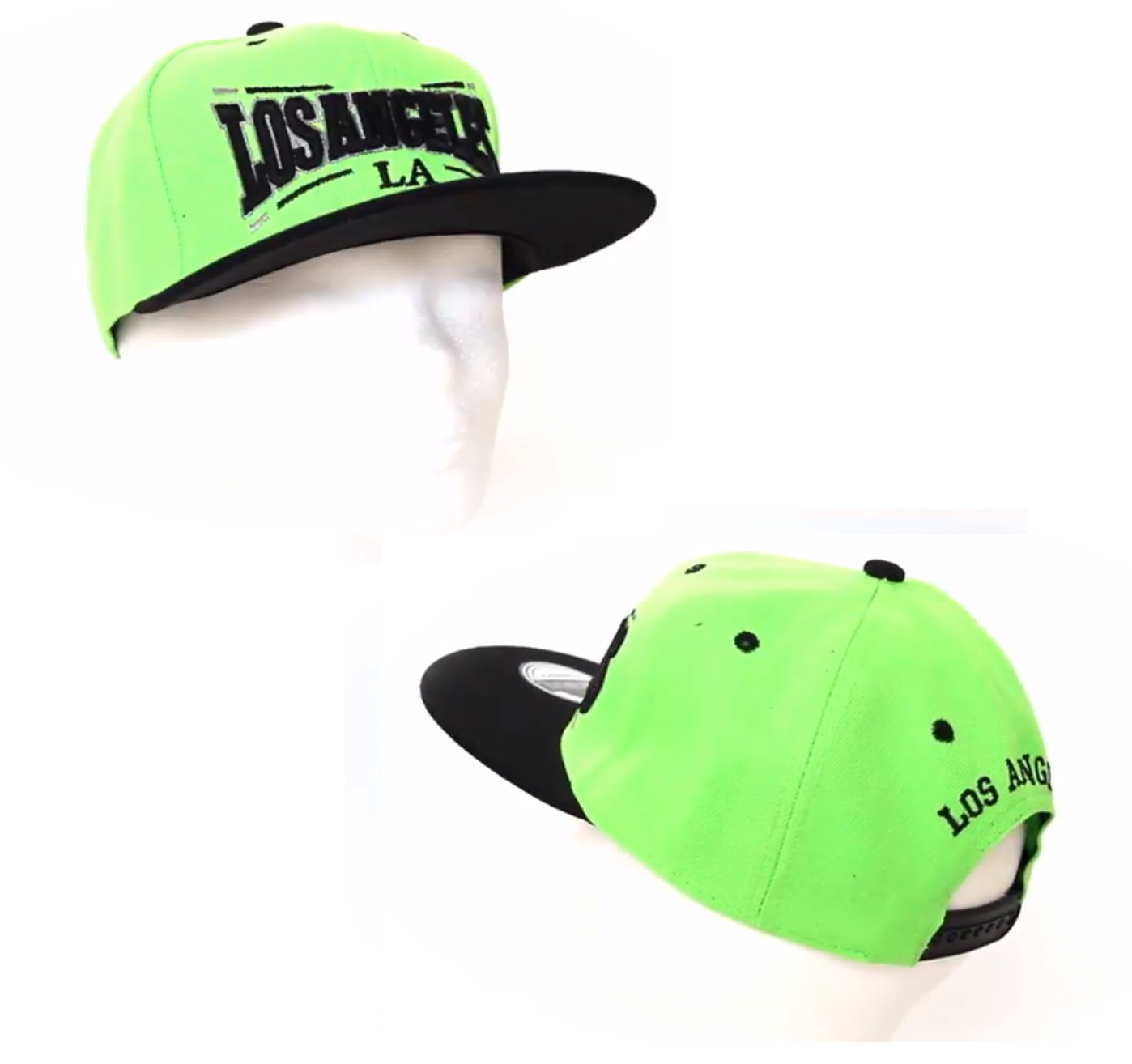 LOS ANGELES Casquette vert et noire