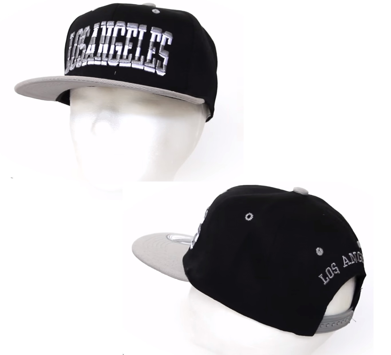 LOS ANGELES Casquette  noire et grise