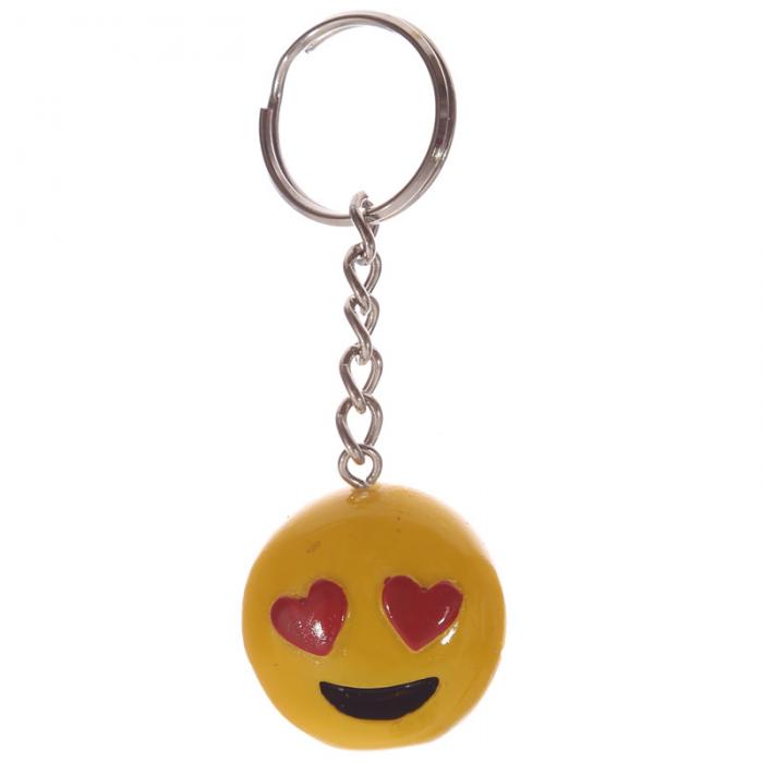 Porte-clef Emoji Amoureux