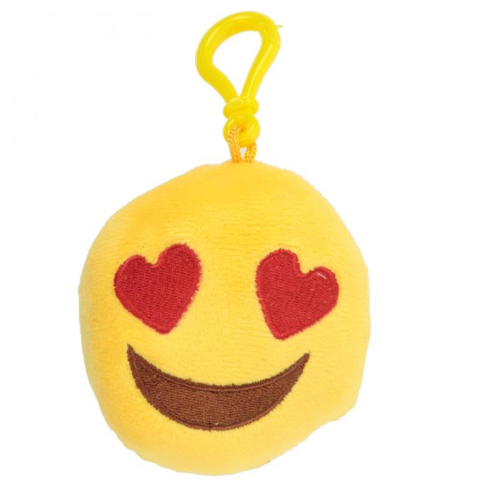 Porte-cls peluche sonore Emoji Amoureux